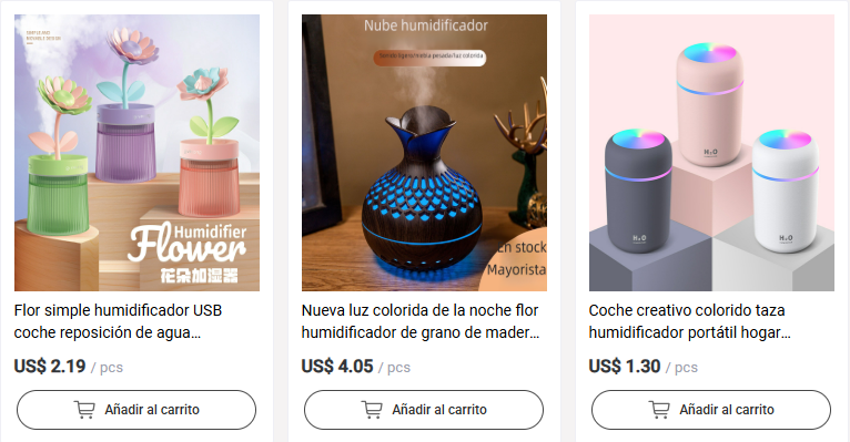 Humidificadores al por mayor desde China a Perú 