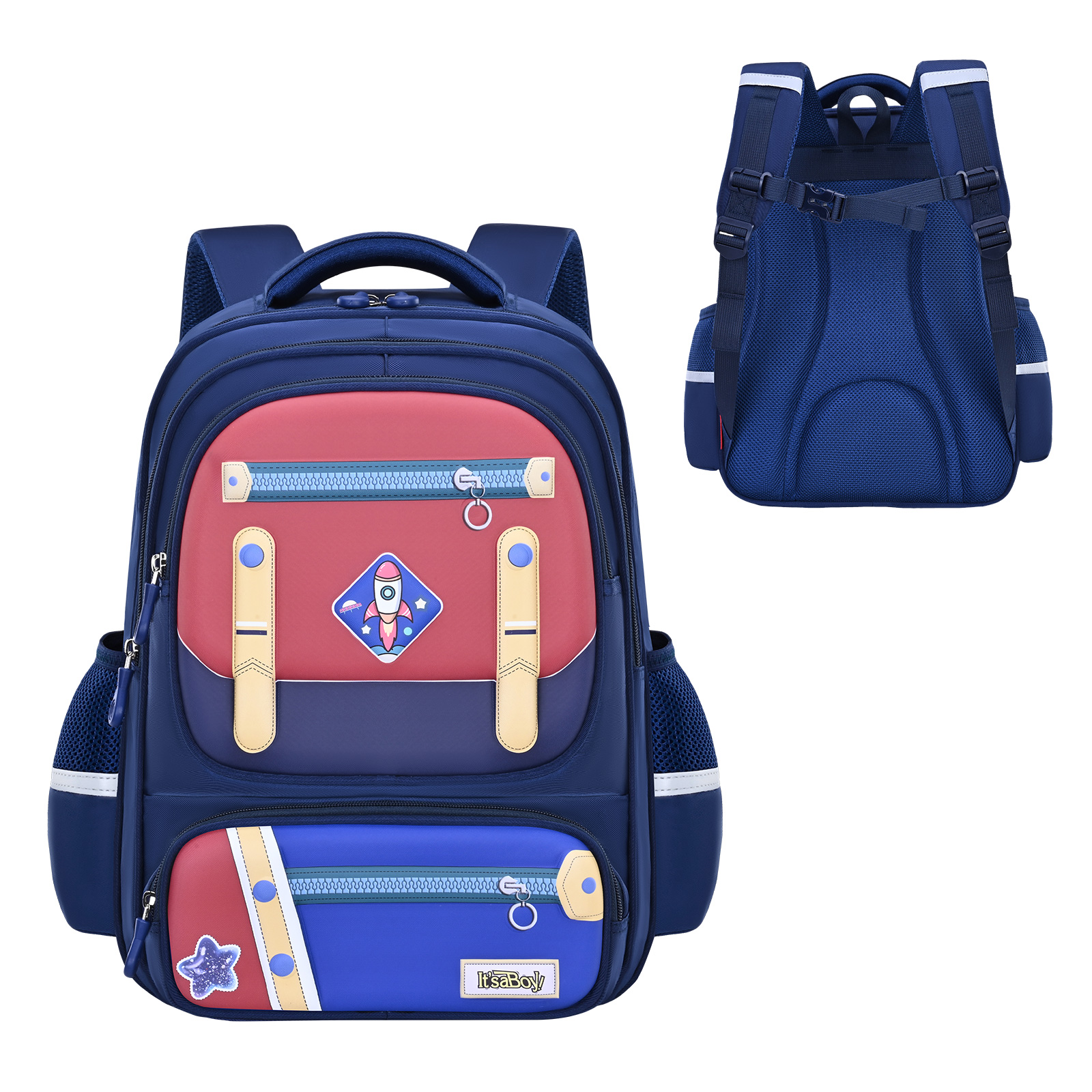 Mochila escolar de imitación nailon repelente al agua Exportación directa para plataformas B2B