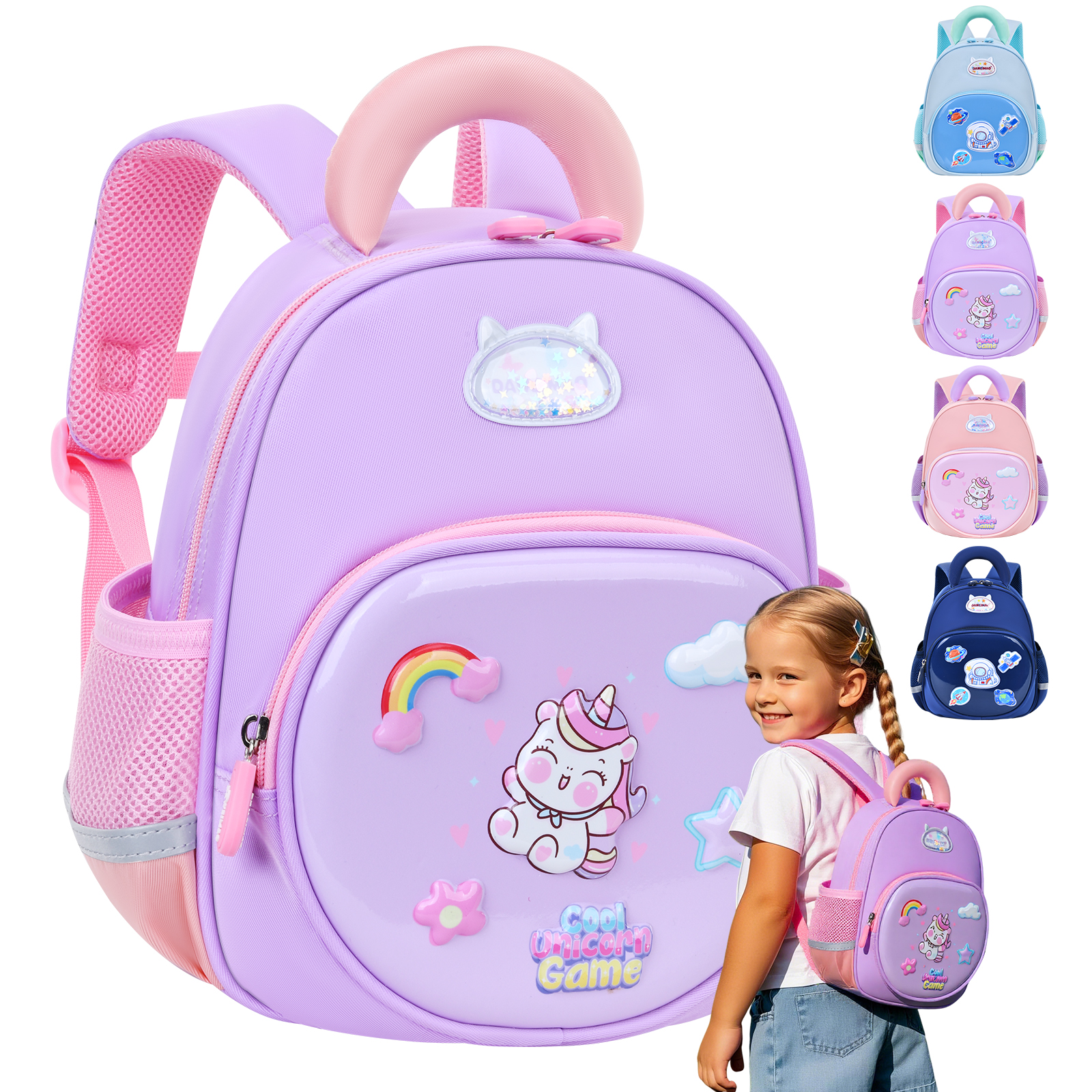 Mochila escolar de nailon impermeable y gran capacidad Proveedor en China
