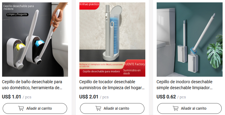 Escobilla de baño desechable al por mayor