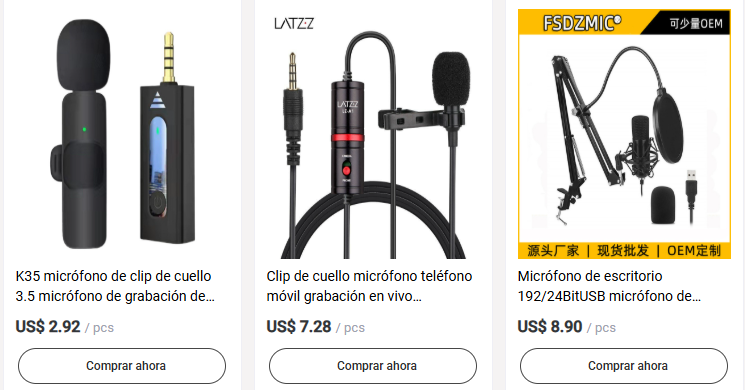 Cómo importar micrófonos desde China: proveedores, costos, envío, ventajas
