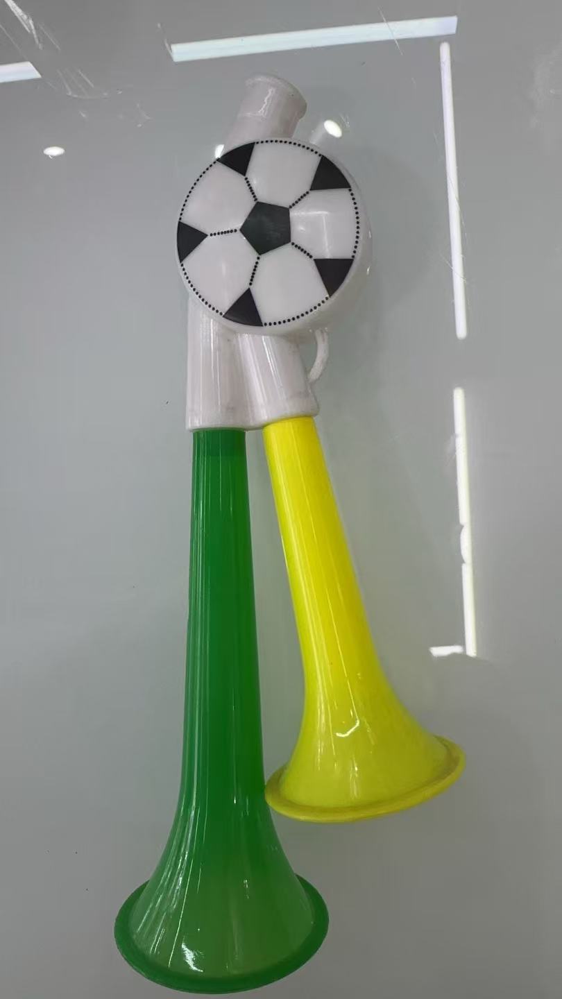 Trompeta de dos tubos para fútbol