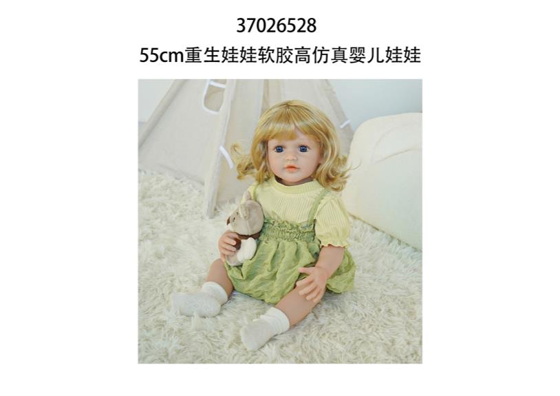 Muñeca reborn de 55 cm con diálogo de voz y sensor de gravedad