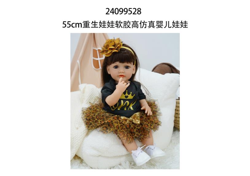 Muñeca reborn de 55 cm con diálogo de voz y sensor de gravedad
