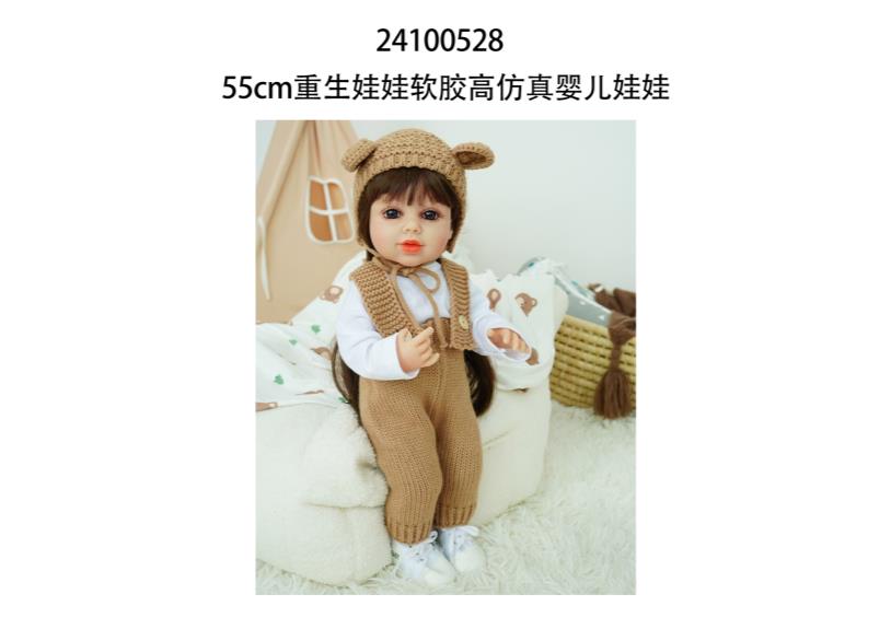 Muñeca reborn de 55 cm con diálogo de voz y sensor de gravedad