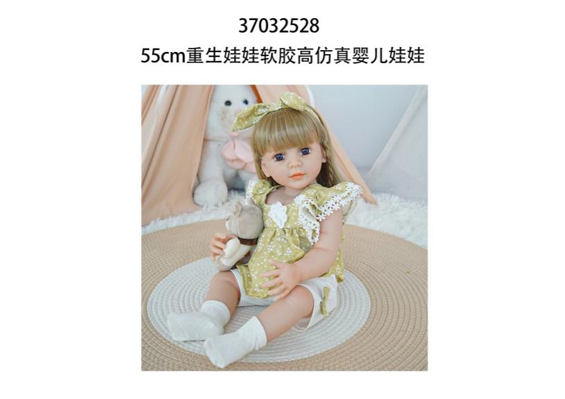 Muñeca reborn de 55 cm con diálogo de voz y sensor de gravedad
