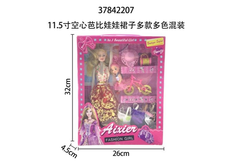 Muñeca Barbie de 11.5 pulgadas con cuerpo hueco
