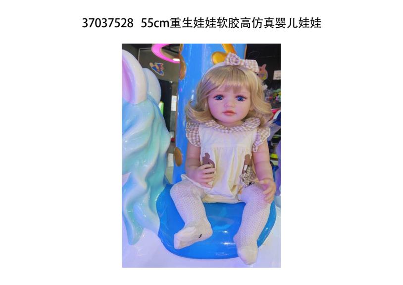 Muñeca reborn de 55 cm con diálogo de voz y sensor de gravedad