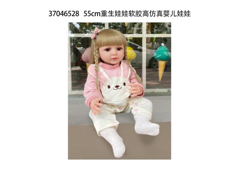 Muñeca reborn de 55 cm con diálogo de voz y sensor de gravedad