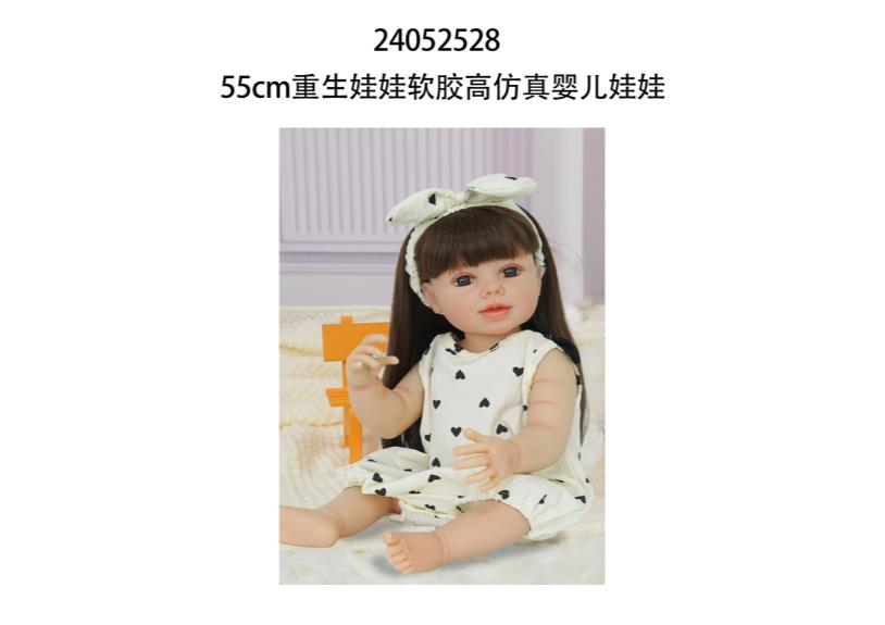 Muñeca reborn de 55 cm con diálogo de voz y sensor de gravedad