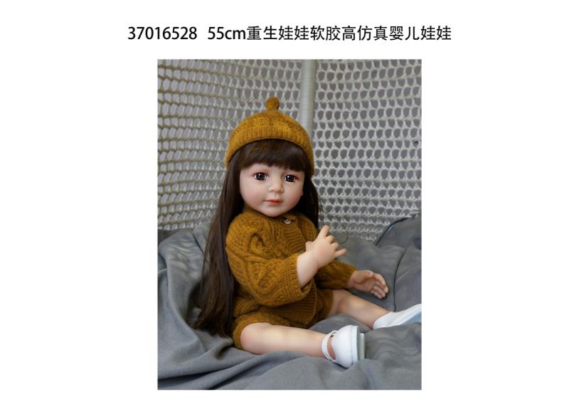 Muñeca reborn de 55 cm con diálogo de voz y sensor de gravedad