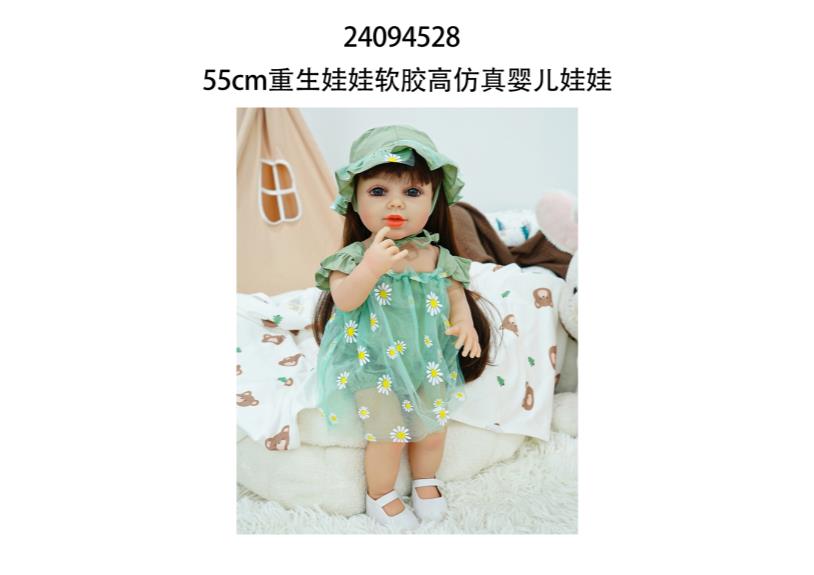 Muñeca reborn de 55 cm con diálogo de voz y sensor de gravedad