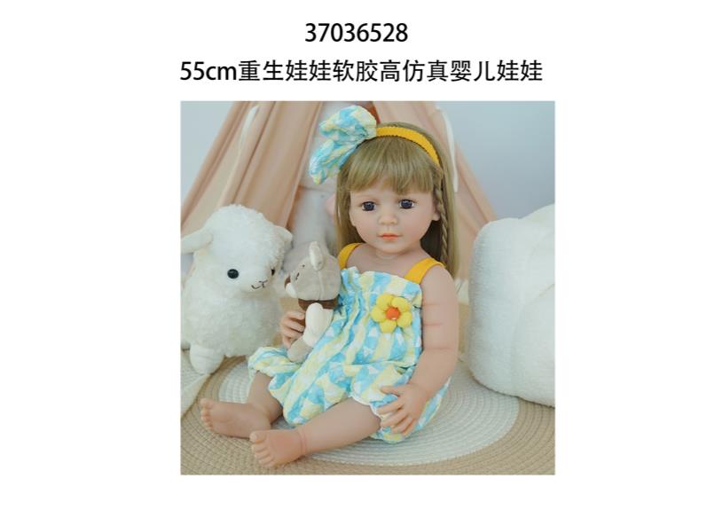Muñeca reborn de 55 cm con diálogo de voz y sensor de gravedad