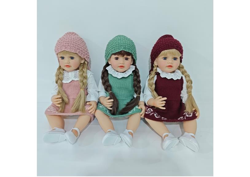 Muñeca reborn de 55 cm con diálogo de voz y sensor de gravedad