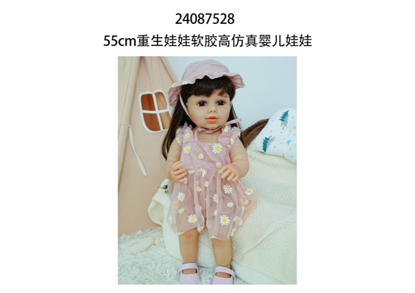 Muñeca reborn de 55 cm con diálogo de voz y sensor de gravedad