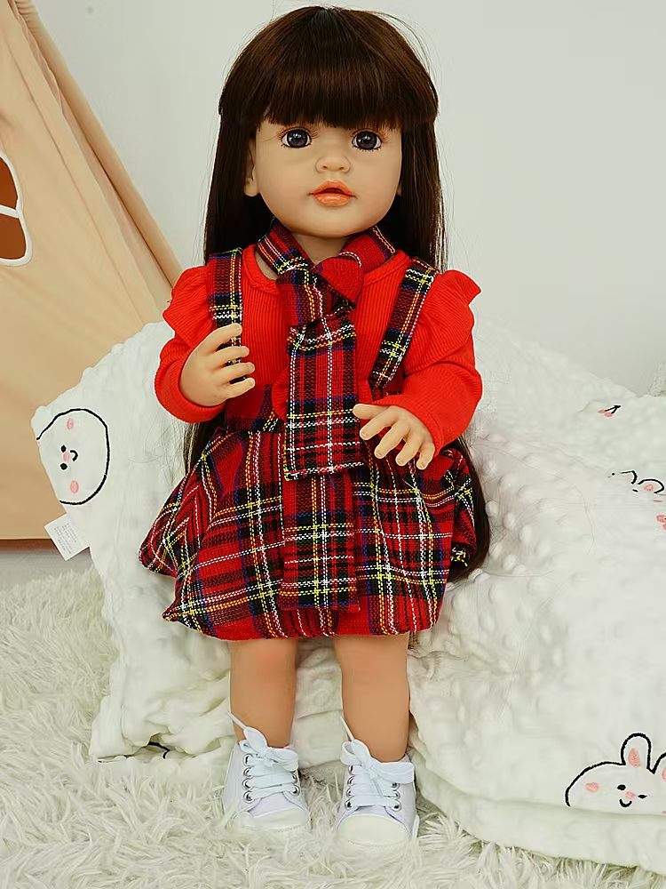 Muñeca reborn de 55 cm con diálogo de voz y sensor de gravedad