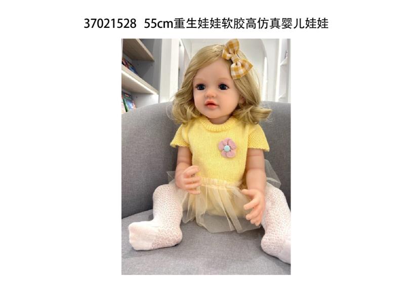 Muñeca reborn de 55 cm con diálogo de voz y sensor de gravedad