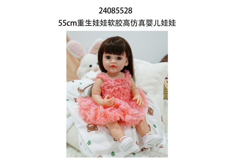 Muñeca reborn de 55 cm con diálogo de voz y sensor de gravedad