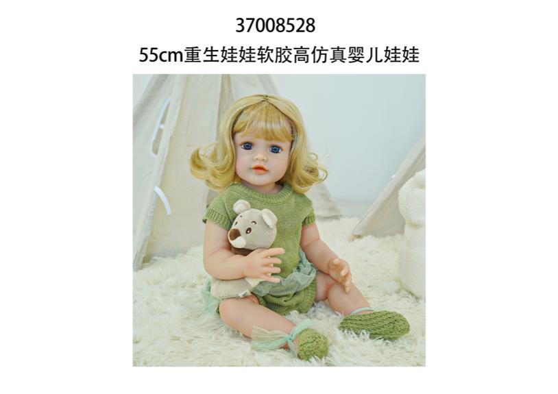 Muñeca reborn de 55 cm con diálogo de voz y sensor de gravedad