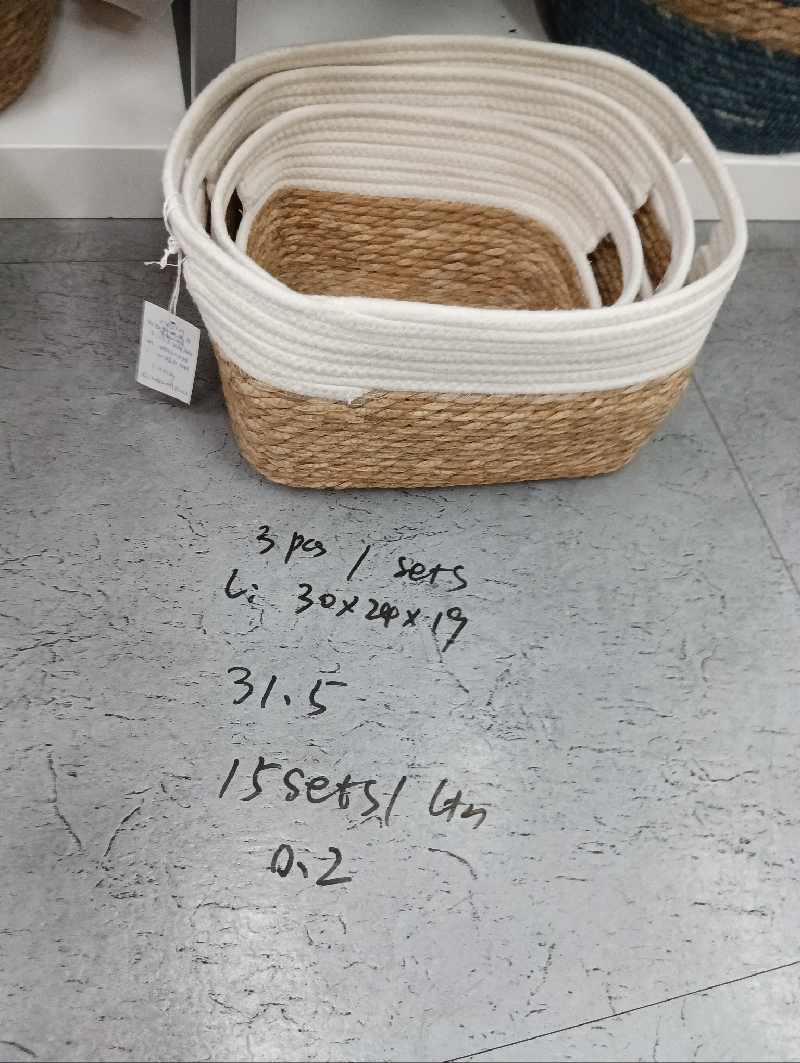 Cesto de almacenamiento 3pcs 30*24*19