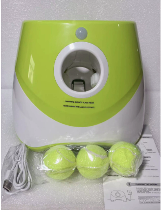 Juguete esférico para perros con transmisor
Material del producto: plástico ABS ecológico.
Batería: batería de iones de litio 18650 de 11,1 V/2200 mAh (3 series, 2 en paralelo).
Voltaje de funcionamiento: 12 V.
Corriente de funcionamiento: 1 A-2,5 A.
Potencia de entrada: tipo C 5 V, 2 A/H.
Duración de la carga: 5 h.
Alcance de transmisión: 3 m, 6 m, 9 m.
Tiempo de funcionamiento: lanzamiento continuo de pelotas durante 2-3 h.
Tiempo de apagado automático: 180 s-3 pelotas.