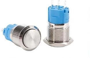 Botón de activación del pequeño interruptor 16mm redondeo plano