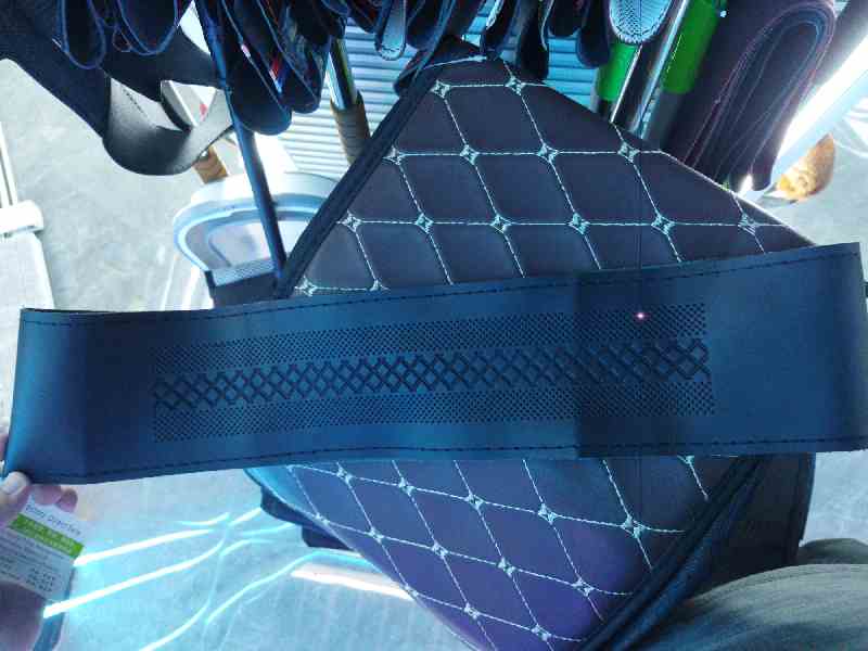 Funda universal para volante, PU, ​​bolsa, negra