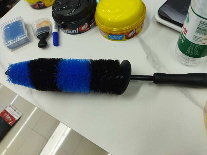 Cepillo para ruedas, a granel, 40 cm, hierro + plástico