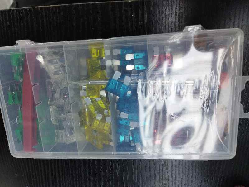 Juego de fusibles, aleación de aluminio, 120 piezas, caja de plástico