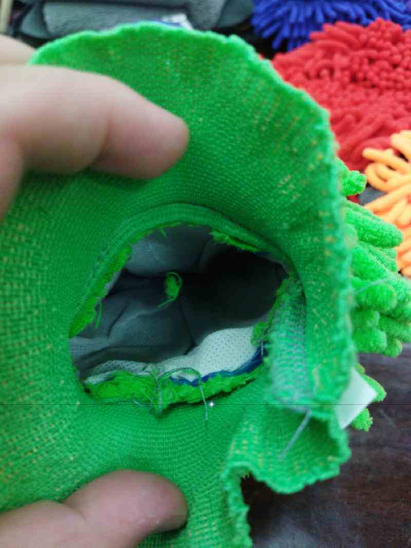 Guantes para lavado de coches, cerdas de 3 cm, 60-65 g, tela no tejida + poliéster, bolsa de policarbonato, colores surtidos