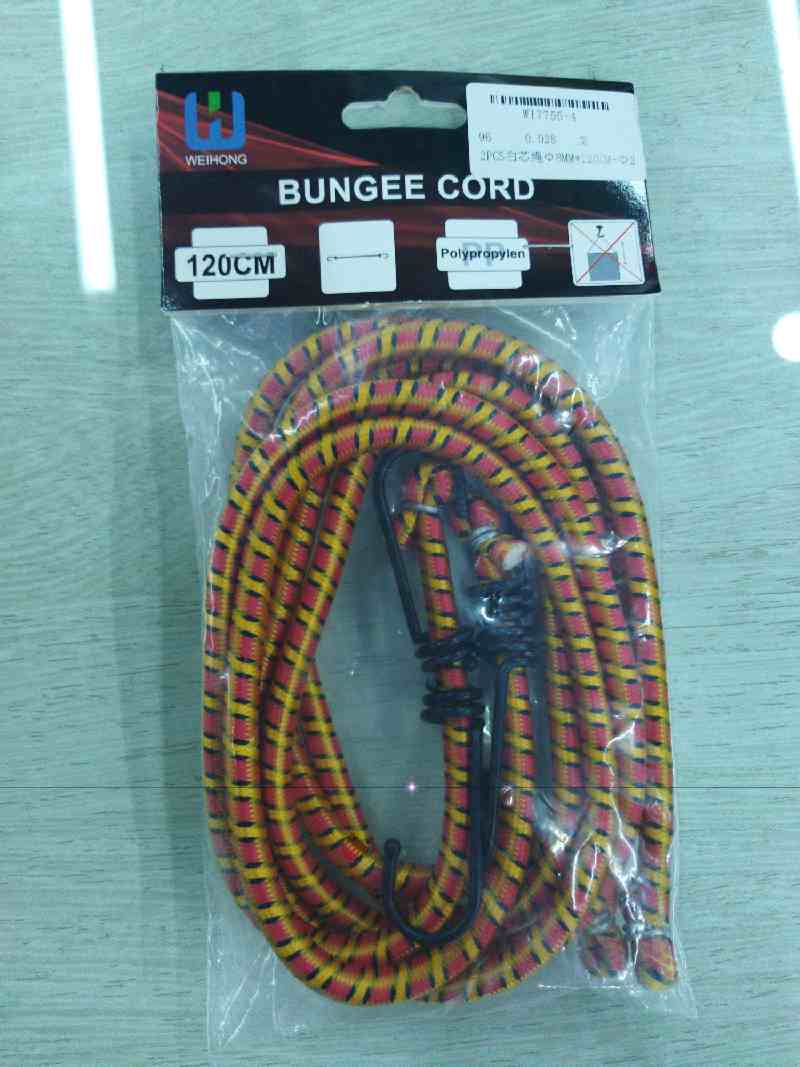 2 cuerdas blancas de 8 mm x 1 m, bolsa y clips