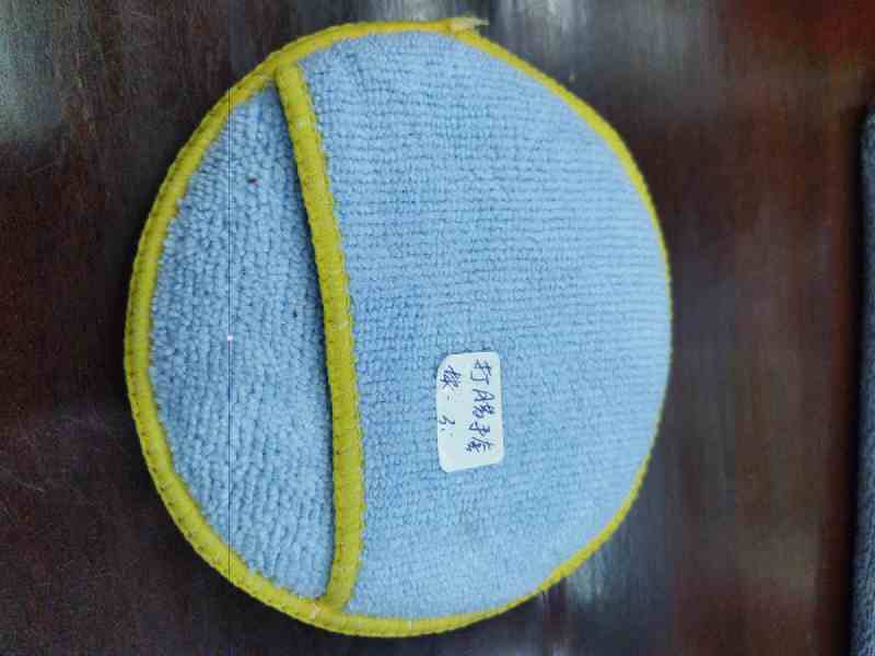 Guantes para encerar, 13 cm, esponja + poliéster, 20 unidades/bolsa, azules