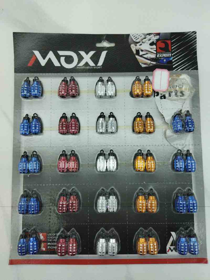 Vástagos de válvula universales para coches y motos, 25 pares/tarjeta de inserción