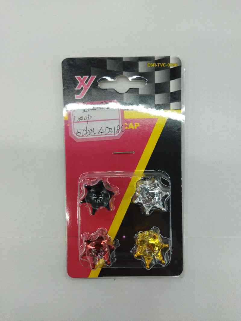 Vástagos de válvula universales para coches y motos, tarjeta de inserción