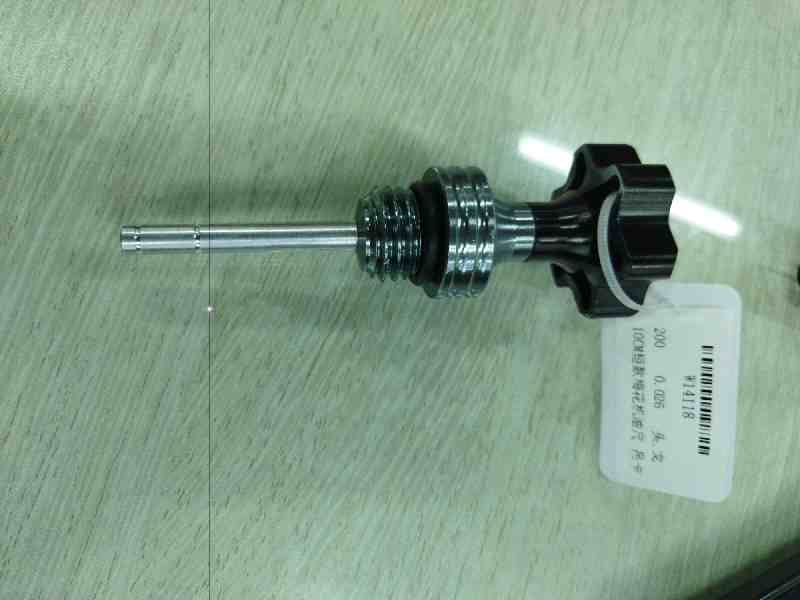 Varilla medidora de aceite de flor de ciruelo corta de 10 cm con clip para colgar