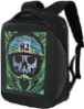 Mochila com LED pantalla