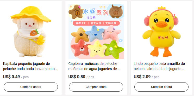 Costos de importación de peluches: flete, aranceles y precio final de venta