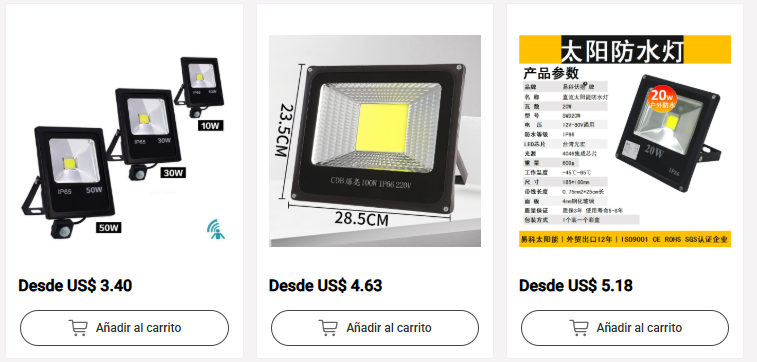 Reflectores LED al por mayor: proveedores en China