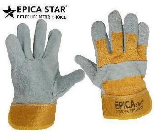 Guantes de cuero natural