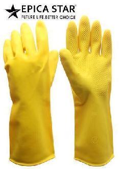 Guantes de PVC amarillo de 90 g