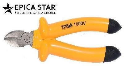 Alicates de corte diagonal de 6" con mango aislado para trabajos eléctricos hasta 1000 V