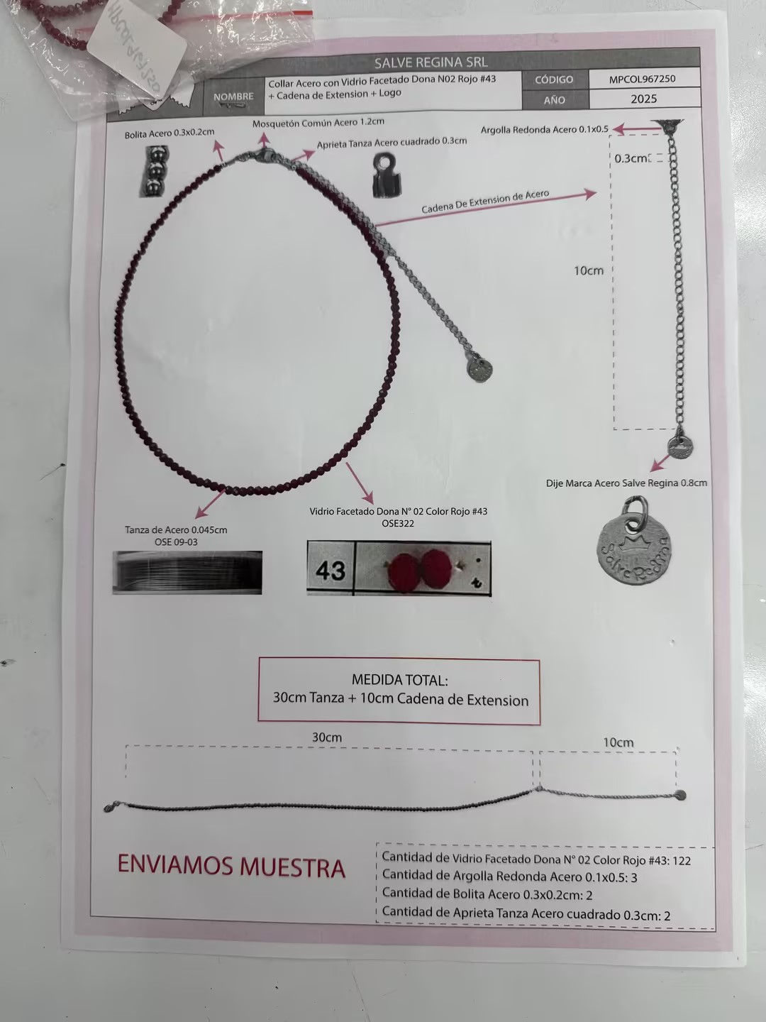 Collar de acero, estilo y talla como se muestra, acero inoxidable image 1