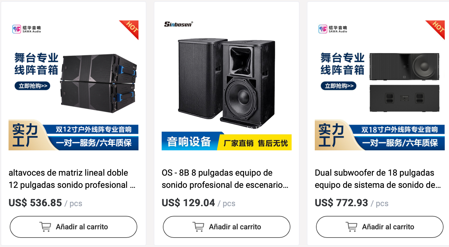 Errores comunes al importar equipo de sonido desde China