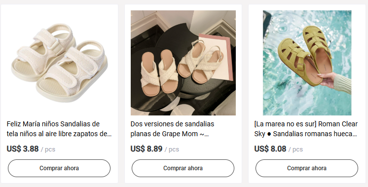 Sandalias baratas para revender: guía para comprar sandalias desde China