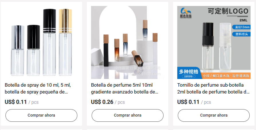 Fabricantes de botellas de perfume de vidrio de 50ml en China:  Los 8 mejores proveedores