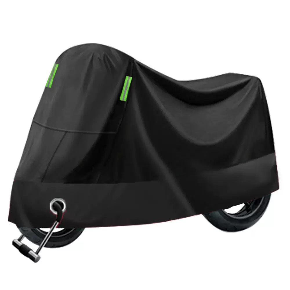 Funda para Motocicleta de Tela Oxford Impermeable, Protección UV para Exterior, con Tiras Reflejantes
