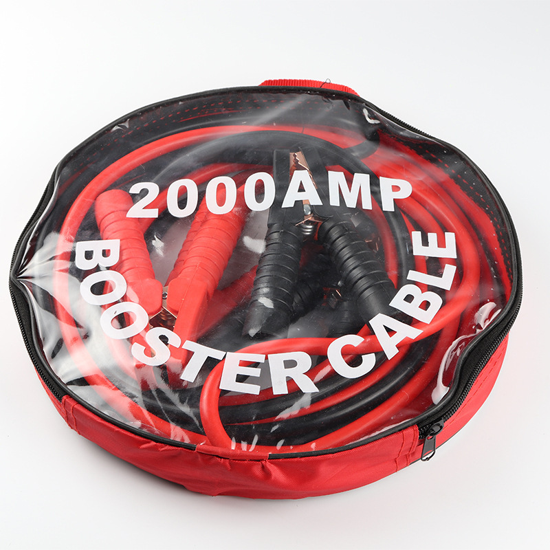 Cables Pasa Corriente de Cobre Reforzado, Arranque de Emergencia para Auto y Camioneta