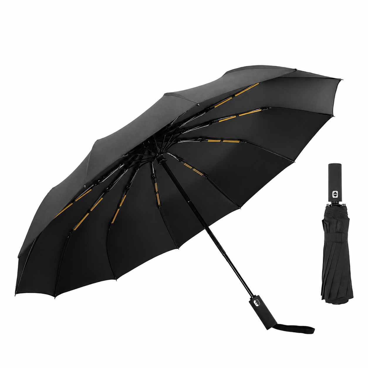 Paraguas Automático con Protección UV y 12 Varillas 105 cm