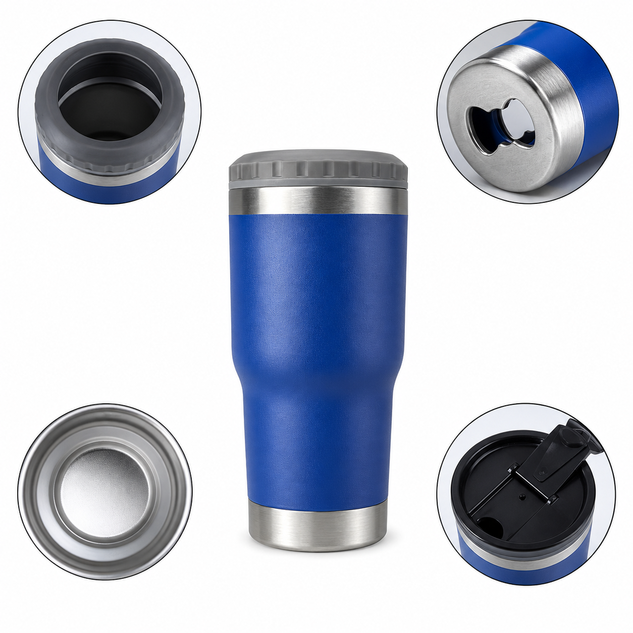 Vaso Térmico Porta Latas de Acero Inoxidable, Conservación de Temperatura para Bebidas, Diseño Multifuncional image 2