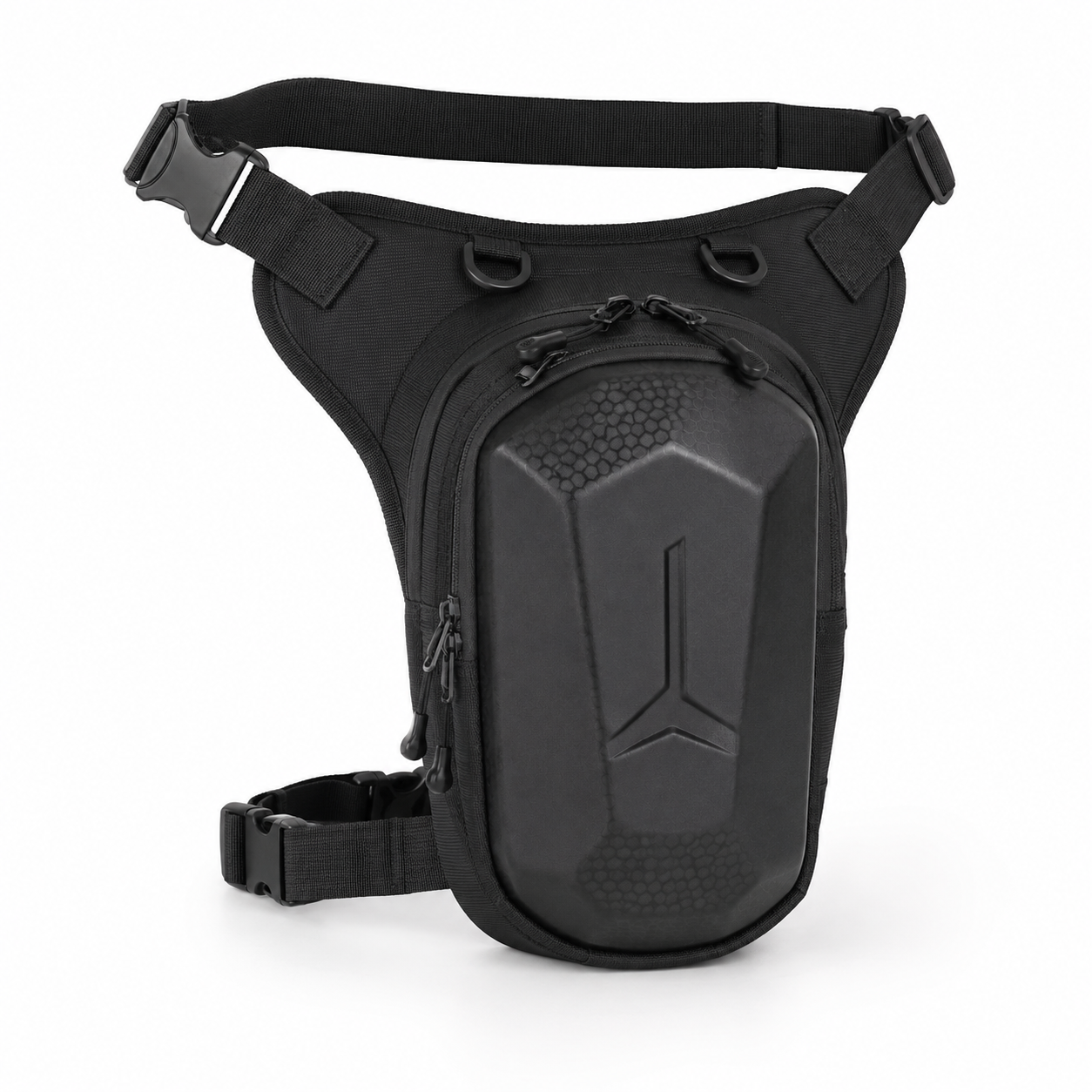 Riñonera Piernera Impermeable de Oxford, Almacenamiento Seguro para Motociclista, Ajustable Multifuncional